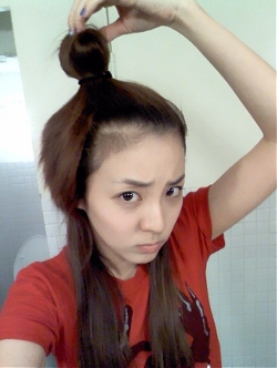 사과똥머리 이미지