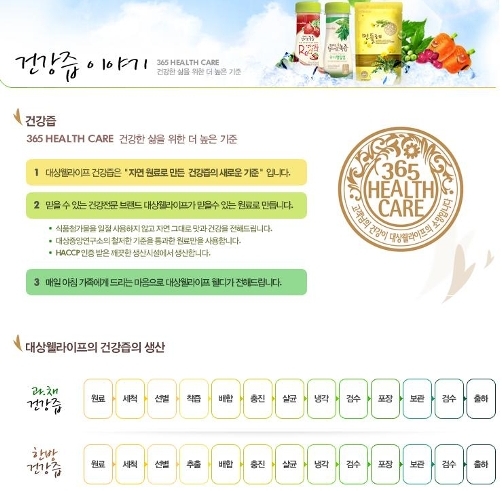 대상웰라이프녹즙 이미지