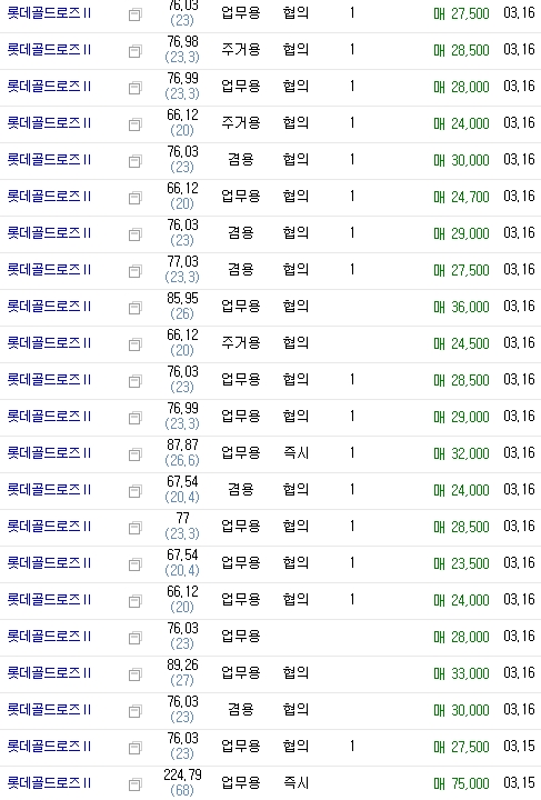 롯데골드로즈ⅱ 이미지