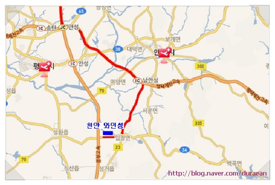 입장교차로(천안방면) 이미지