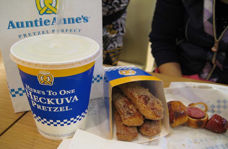 엔티엔스(Auntie Anne's)프레즐 이미지