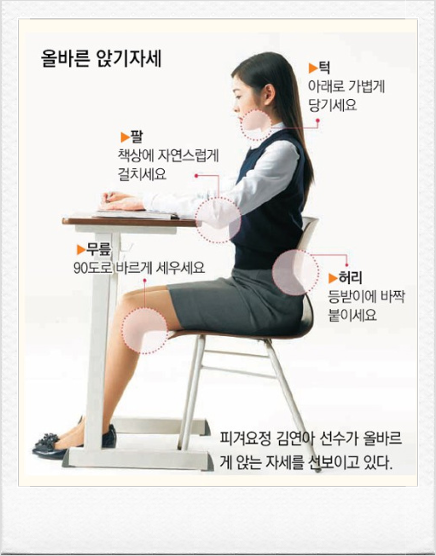 바른자세 이미지