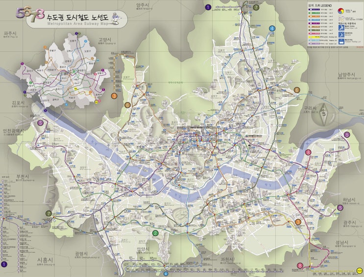 지하철노선 지하철노선도 서울 지하철 지도 광역전철 노선도 Seoul city subway map : 네이버 블로그
