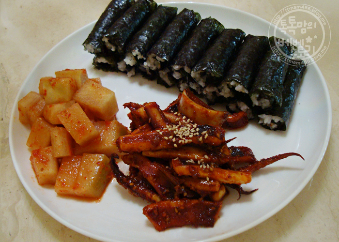 충무김밥 이미지