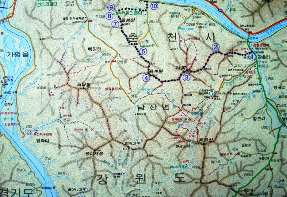 검봉능선 조망 이미지