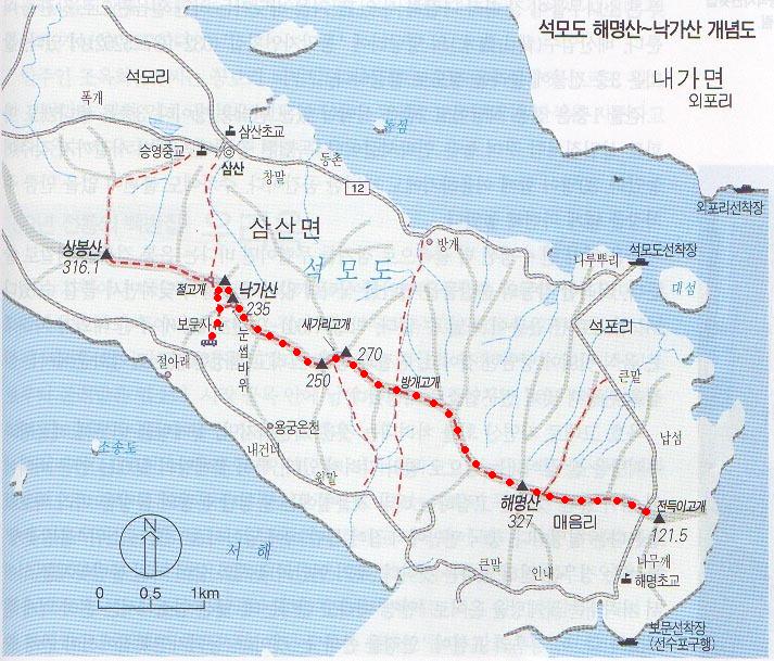 낙가산 능선 이미지