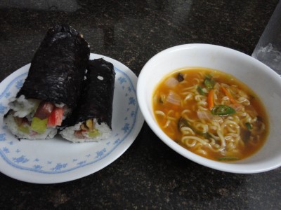 김밥&라면 이미지