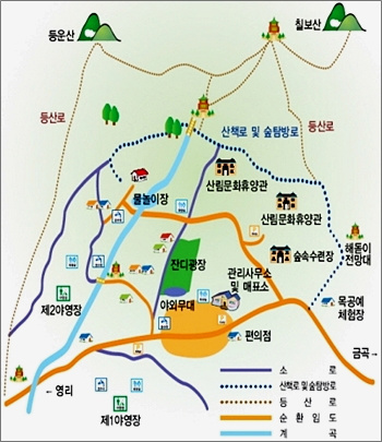 국립자연휴양림관리소 칠보산 자연휴양림 이미지