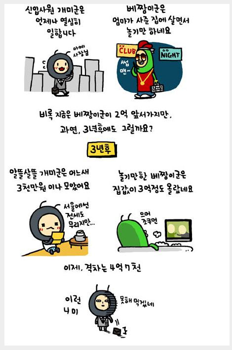개미와배짱이 이미지