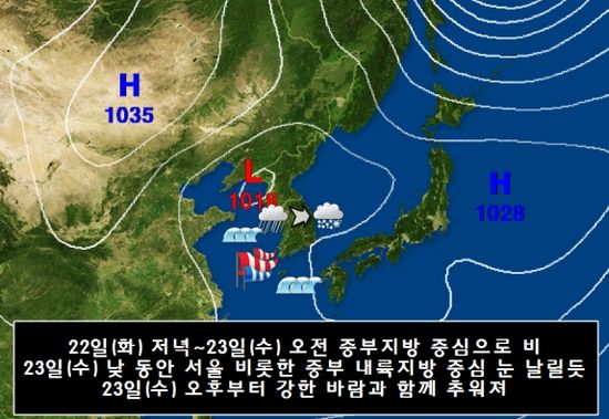 한파특보 이미지