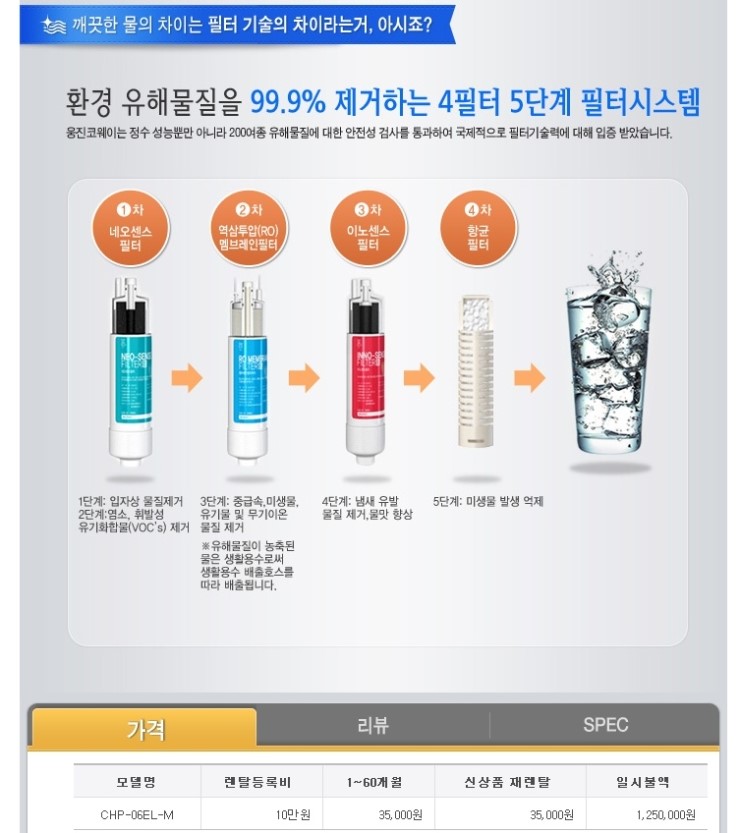 코웨이공기청정기.웅진정수기.웅진침대.비데렌탈24 이미지