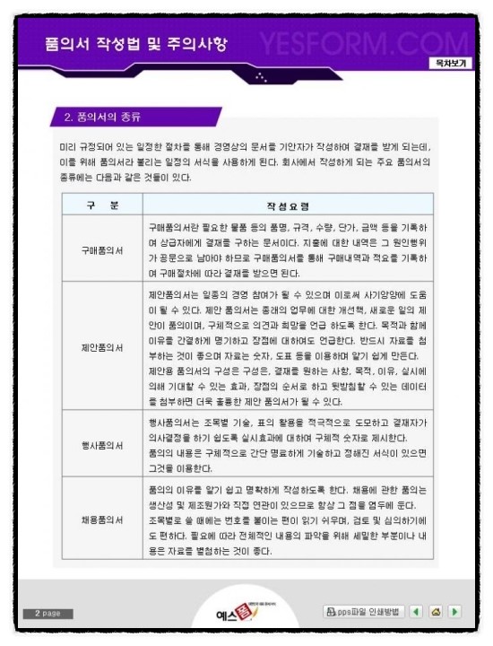 [품의서]품의서 작성법 및 주의사항 : 네이버 블로그