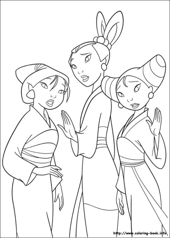 mulan coloring page ideas mulan