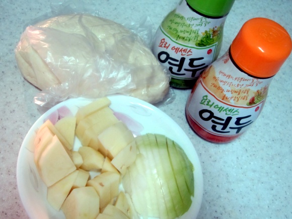 연두 수제비 이미지