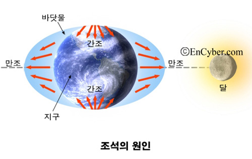 조석인력 이미지