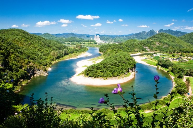 한반도 지형 이미지