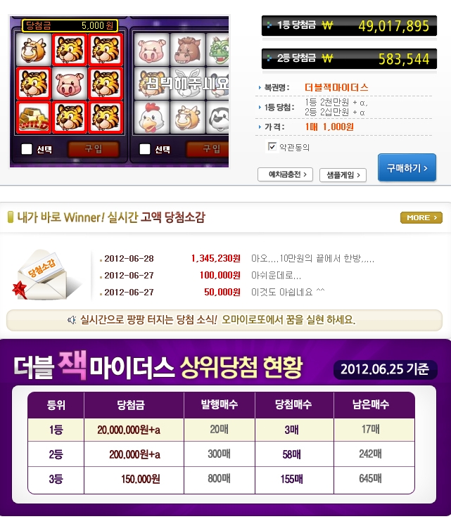 왕관복권 이미지