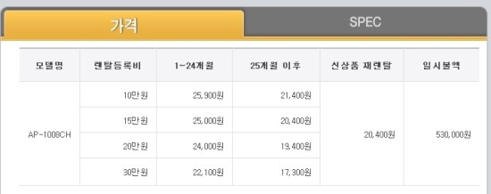 코웨이공기청정기.웅진정수기.웅진침대.비데렌탈24 이미지