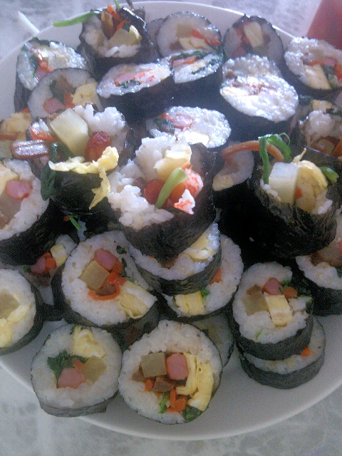 아름다운 김밥 이미지