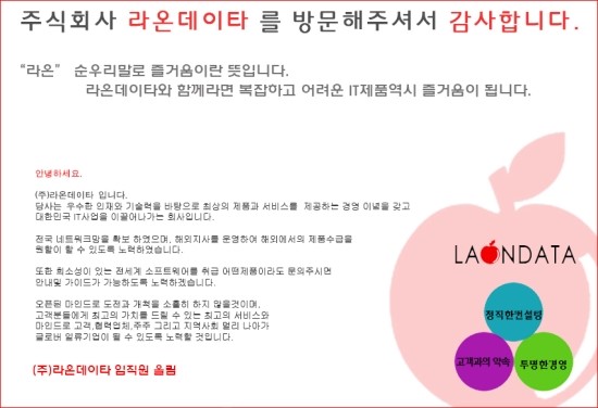주식회사라온 이미지
