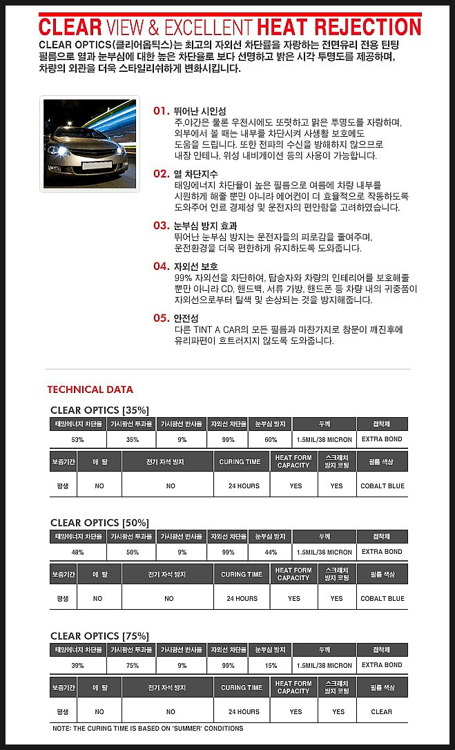 명품자동차유리·썬팅 이미지