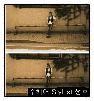화이트헤어칼라 이미지