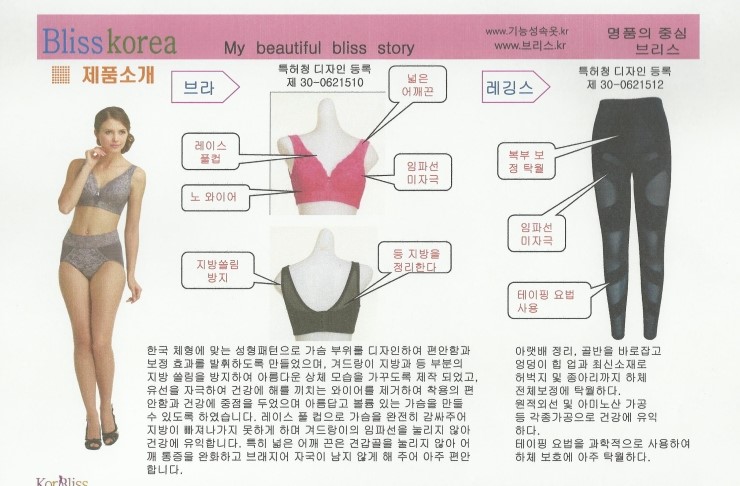 브리스건강기능성속옷 이미지