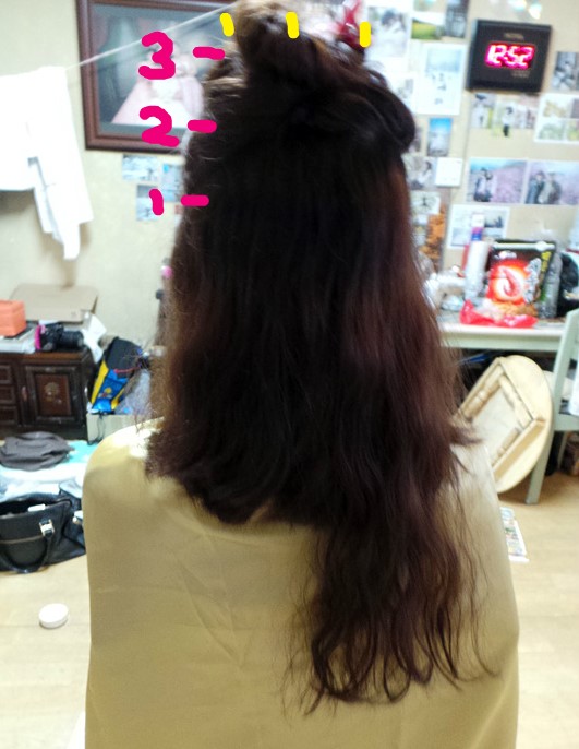 머리카락헤어샾 이미지