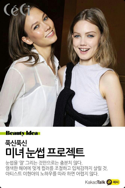 눈썹미녀 이미지