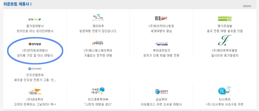 천지항공여행사 이미지