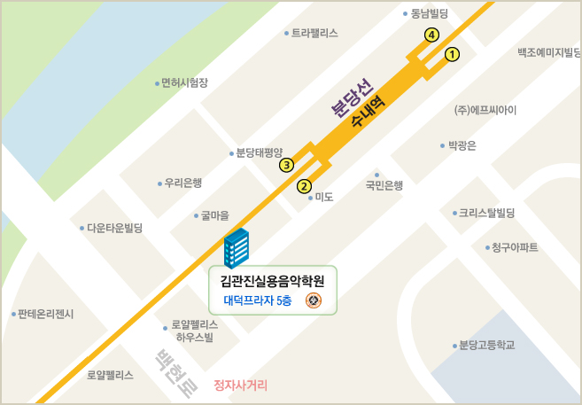 길실용음악학원 이미지