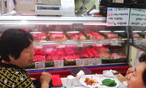 푸줏간정육점 이미지