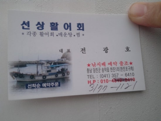 선상활어회 이미지