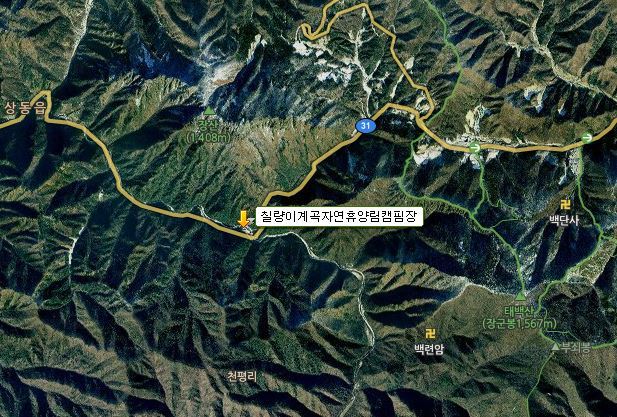 상동 장산 야영장 이미지