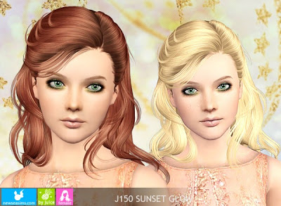 [심즈3 여심헤어]sims3-J150-Sunset-Glow-by-Newsea : 네이버 블로그