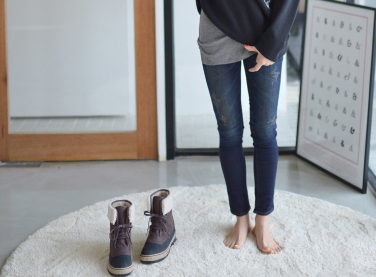 골반넓은 여자 기모 스키니진 코디 38Size까지~ : 네이버 블로그