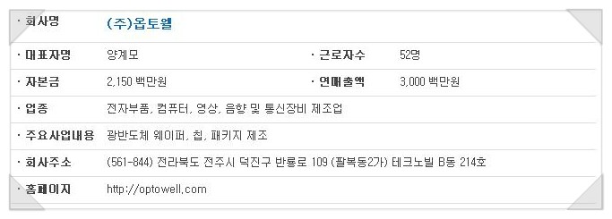 (주)옵토웰 이미지