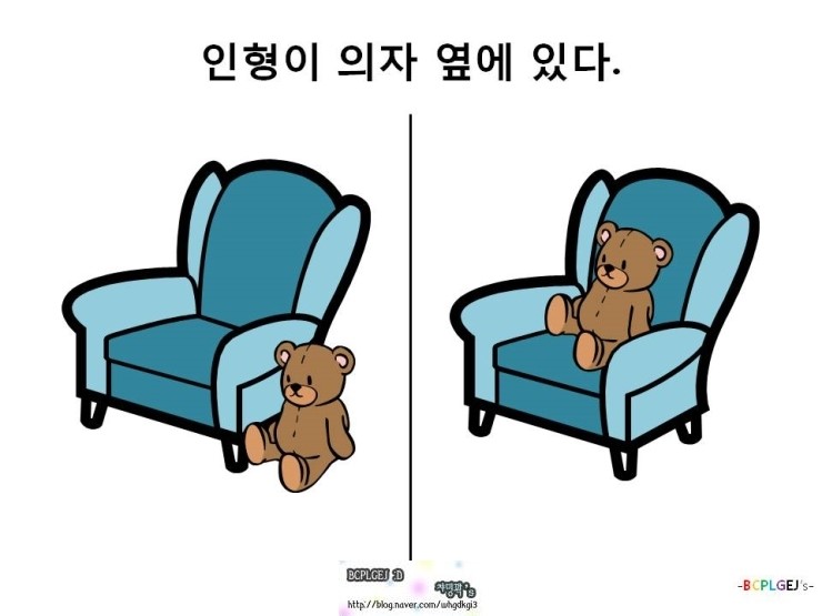 위치어(앞-뒤, 위-아래, 안-밖) : 네이버 블로그