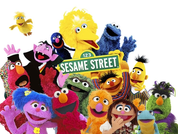 미국 Sesame Street 에 나온 흑인음악 스타 가수들(usher, will.i.am, bruno mars, herbie