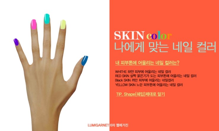 네일의 컬러 이미지
