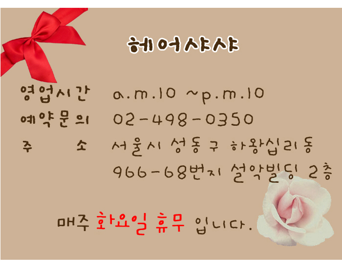 샤샤헤어 이미지