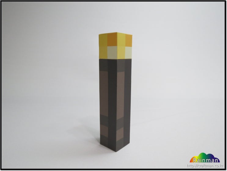 마인크래프트 횃불 종이모형(Minecraft Torch Papercraft) 네이버 블로그