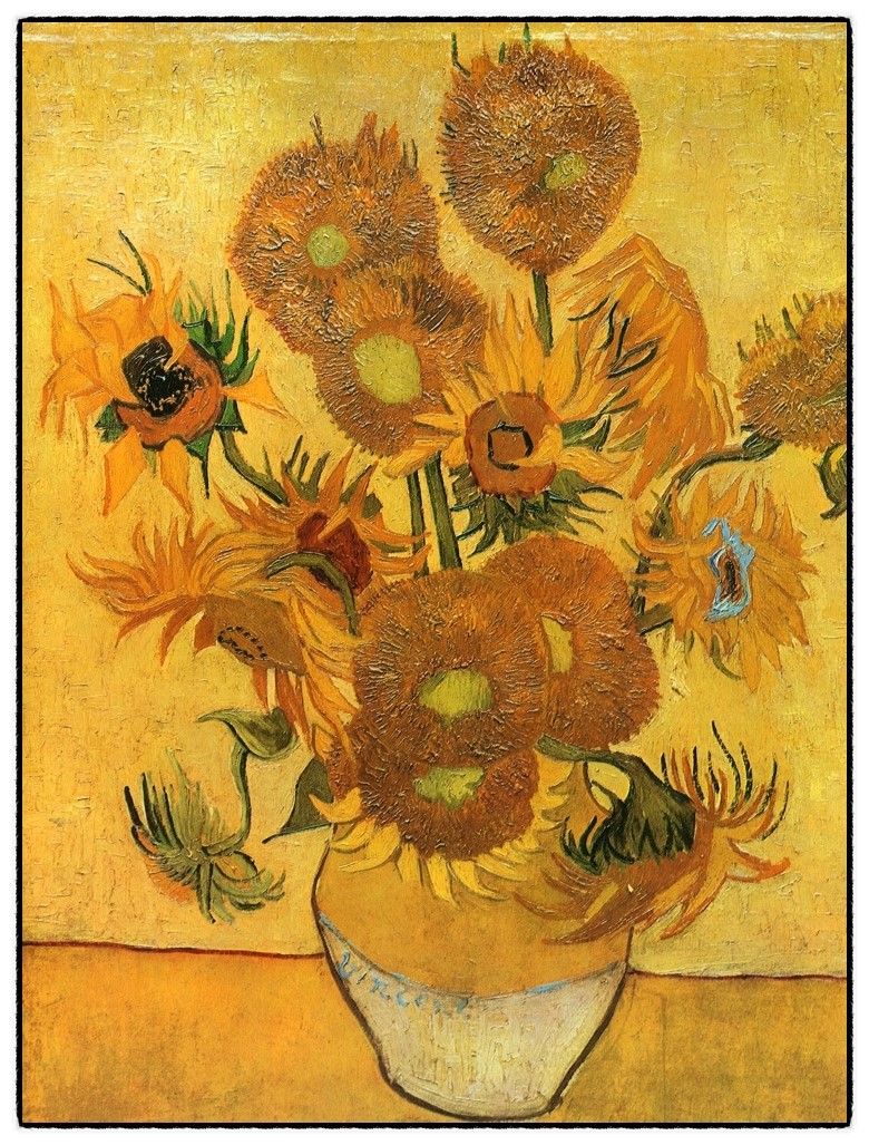 빈센트 반 고흐의 '해바라기' 14점 비교 감상과 해설 : 네이버 블로그, image size:780x1027
