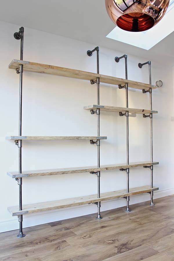 [인더스트리얼 가구] 인더스트리얼 파이프 & 로프 선반장 Industrial Pipe & Rope Shelf by 올오브더빈티지