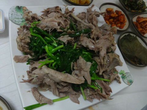 송해와오리백숙 이미지
