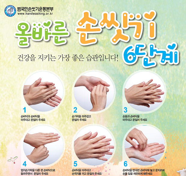 올바른 손씻기 6단계 : 네이버 블로그