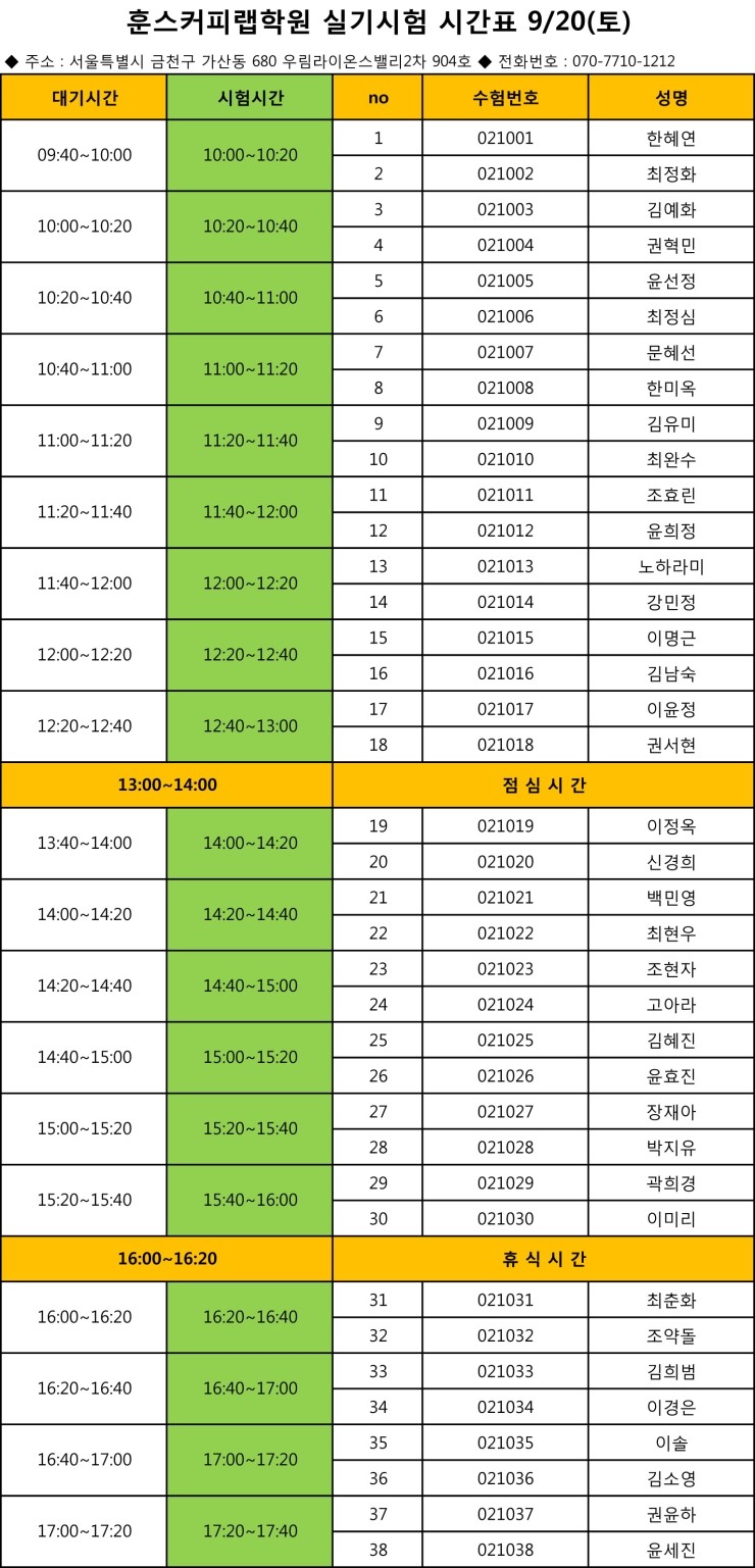훈스커피랩학원 이미지
