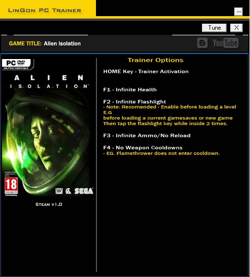 에일리언: 아이솔레이션 스팀 트레이너 - Alien: Isolation v1.0 Updated (Rev 2) +4 STEAM ...