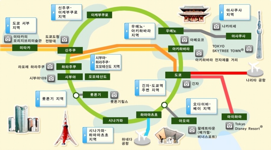 도쿄지도 &관광지, 도쿄지하철지도(한글판), 교통패스 : 네이버 블로그