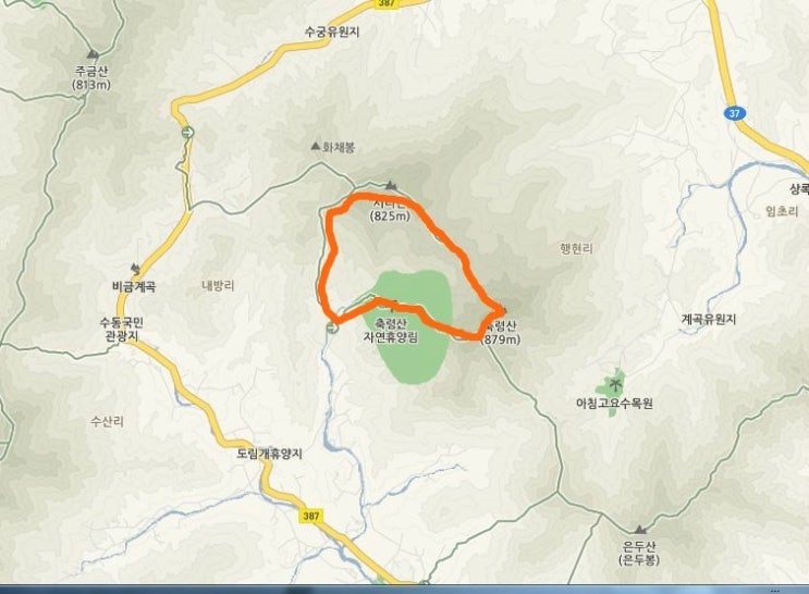 등산로 시작(들머리) 이미지